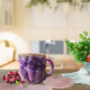 كوب قهوة ريزين صخري بتصميم كريستالي فاخر
