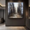 4124d00e-5244-4d25-9a25-8c78209c67d2.jpg لوحة زيتية تجريدية عمارة حضرية مرسومة يدويًا كبيرة